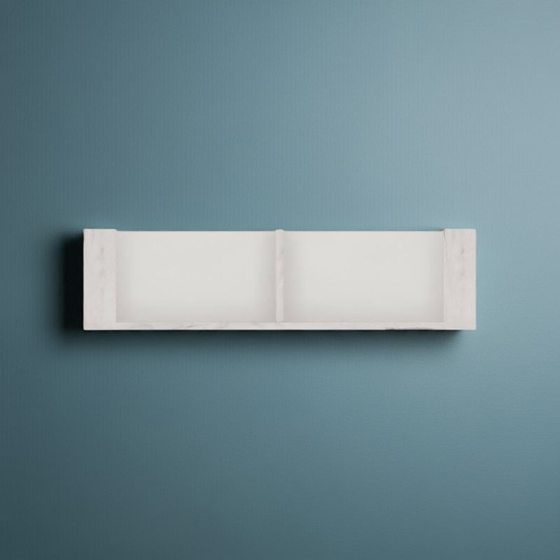 White wall shelf 84cm