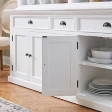 Novasolo Halifax White Kitchen Hutch Cabinet BCA605 - White Tree Furniture