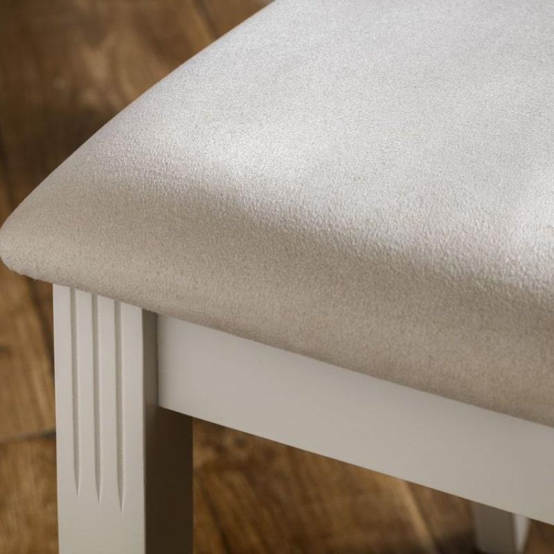Shop DAVENPORT Set of 2 Ivory Dining Chairs. Elegant dining room chair set made from rubberwood in ivory finish and faux suede upholstered seat.
