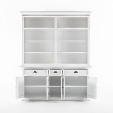 Halifax Large White Hutch Bookcase BCA606 - White Tree Furniture