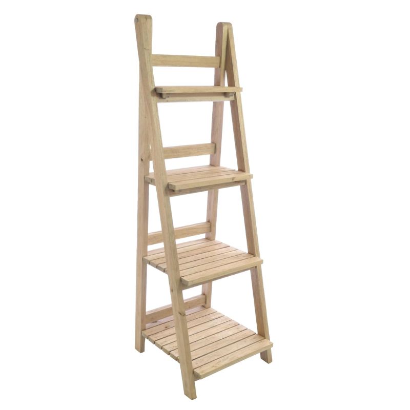 Vintage Ladder Bookcase Shelf Unit - White Tree Furniture
