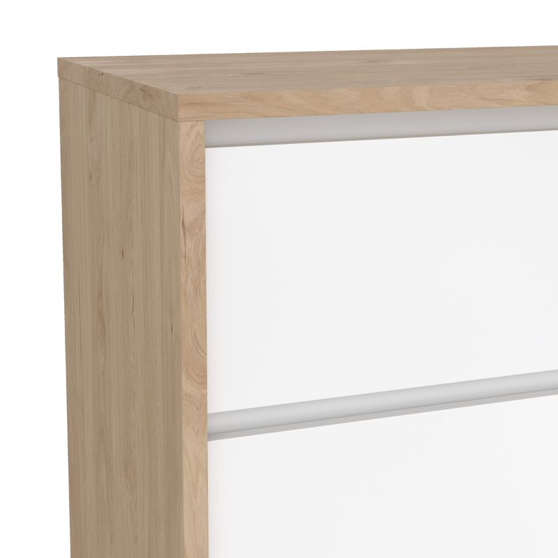 White & oak dresser detail