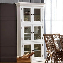 NOVASOLO HALIFAX Tall White Kitchen Pantry Cabinet