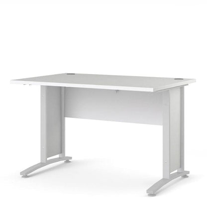 White office desk on a white background