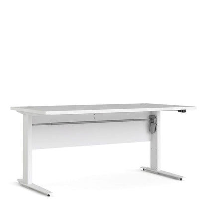 150cm White office desk with adjustable height