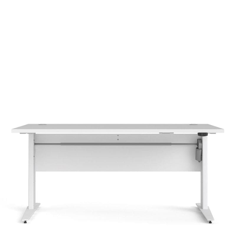 150cm White office desk with adjustable height