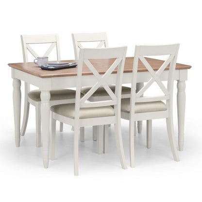 PROVENCE Grey Lacquer Dining Set with Table & 4 Chairs - White Tree Furniture