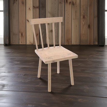 Wooden chair against a wooden paneled wall