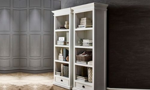 White bookcases at White Tree Furniture
