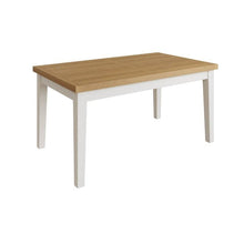 Toulouse Grey Painted Oak Extending Dining Table 160cm - White Tree Furniture