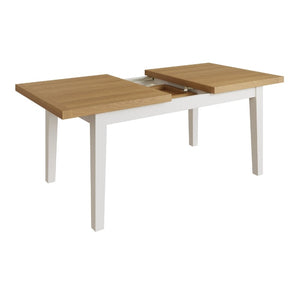 Toulouse Grey Painted Oak Extending Dining Table 160cm - White Tree Furniture