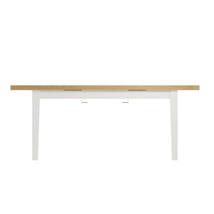 Toulouse Grey Painted Oak Extending Dining Table 160cm - White Tree Furniture