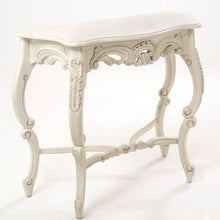 French Styled Distressed Cream Console Table from White Tree Furniture