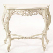 French Styled Distressed Cream Console Table from White Tree Furniture