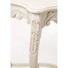 French Styled Distressed Cream Console Table from White Tree Furniture