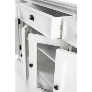 NOVASOLO Halifax White Painted Sideboard with 4 Doors B191