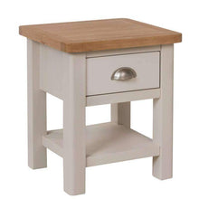 Toulouse Grey Painted Oak 1 Drawer Side Table - White Tree Furniture