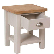 Toulouse Grey Painted Oak 1 Drawer Side Table - White Tree Furniture