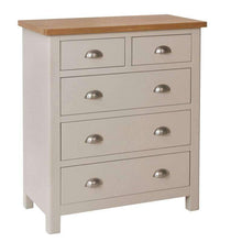 Toulouse Grey Painted Oak Chest of Drawers - White Tree Furniture