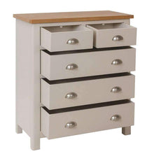 Toulouse Grey Painted Oak Chest of Drawers - White Tree Furniture