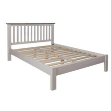 Toulouse Grey Painted Oak Double Bed Frame - White Tree Furniture
