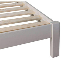 Toulouse Grey Painted Oak Double Bed Frame - White Tree Furniture