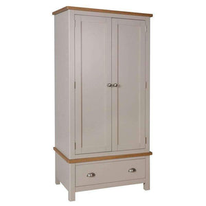 Toulouse Grey Painted Oak Wardrobe - White Tree Furniture