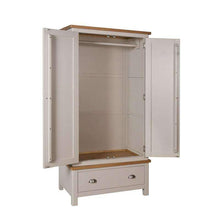 Toulouse Grey Painted Oak Wardrobe - White Tree Furniture