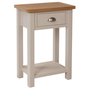 Toulouse Grey Painted Oak Telephone Table - White Tree Furniture