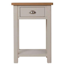 Toulouse Grey Painted Oak Telephone Table - White Tree Furniture