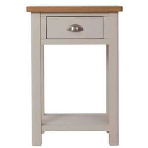 Toulouse Grey Painted Oak Telephone Table - White Tree Furniture