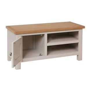 Toulouse Grey Painted Oak TV Unit - White Tree Furniture