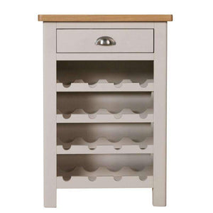 Toulouse Grey Painted Oak Wine Cabinet - White Tree Furniture