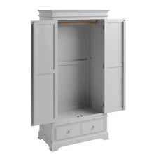 Alsace Grey Painted Wardrobe - White Tree Furniture