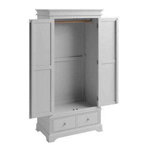 Alsace Grey Painted Wardrobe - White Tree Furniture