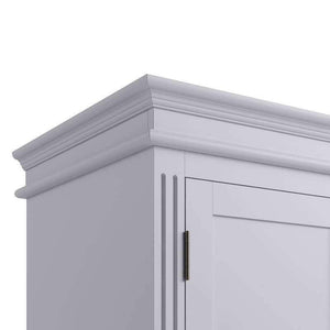 Alsace Grey Painted Wardrobe - White Tree Furniture