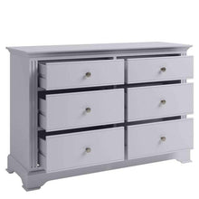 Alsace Grey Painted 6 Drawer Chest of Drawers - White Tree Furniture