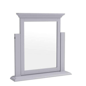 Alsace Grey Painted Dressing Table Mirror - White Tree Furniture