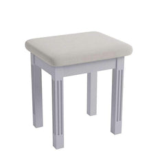 Alsace Grey Painted Dressing Table Stool - White Tree Furniture