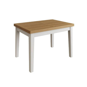 Grey Painted Oak Extending Dining Table 120cm - White Tree Furniture