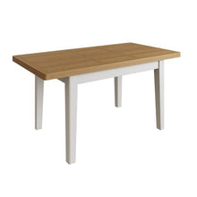 Grey Painted Oak Extending Dining Table 120cm - White Tree Furniture