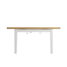 Grey Painted Oak Extending Dining Table 120cm - White Tree Furniture