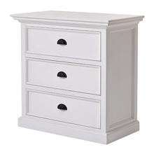 Nova Solo Halifax Grand White Painted Bedside Drawer Unit CA599L - White Tree Furniture