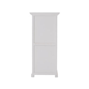 Halifax Grand White Painted Tallboy with 5 Drawers CA600L - White Tree Furniture