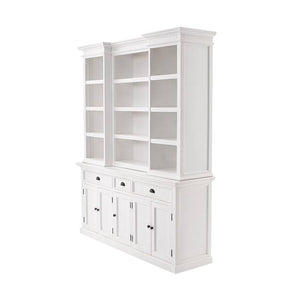 Novasolo Halifax White Kitchen Hutch Cabinet BCA605 - White Tree Furniture