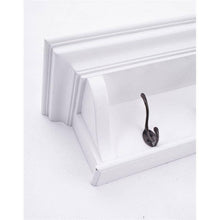 Halifax White Painted 8 Hook Coat Rack 130cm - White Tree Furniture