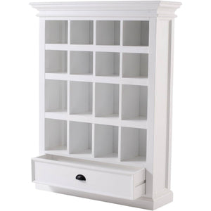 Halifax White Painted Entertainment Storage Shelving Unit - White Tree Furniture