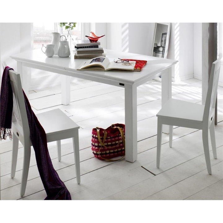 Halifax White Painted Extending Dining Table - White Tree Furniture