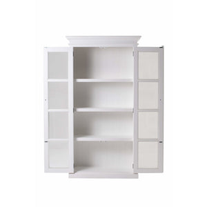 Halifax White Painted Glazed Display Cabinet CA595 - White Tree Furniture