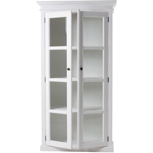 Halifax White Painted Glazed Display Cabinet CA595 - White Tree Furniture